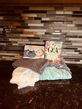 Carter's Gray, Teal, White and Navy Kids Matching Sleepwear Set